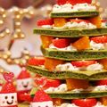 ゆゆ式's cooksnap of when they made クリスマス♪ほうれん草ホットケーキツリー.