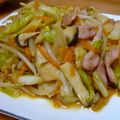 ハルコーネ's cooksnap of when they made ●えりんぎベーコンのこくうま野菜炒め.