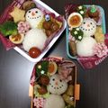 ryuchanまま's cooksnap of when they made キャラ弁 どうぶつの森のゆきだるま.
