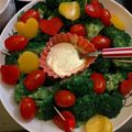 くえとママ's cooksnap of when they made 星ふる夜の★リースサラダ.