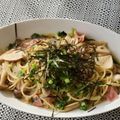 donuts★'s cooksnap of when they made 柚子胡椒とバター醤油のきのこパスタ.