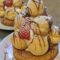 Meihui's cooksnap of when they made ナッツタルトのクロカンブッシュ.