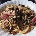 幸せまちこ's cooksnap of when they made ベーコンとマッシュルームのクリームパスタ.