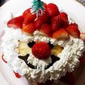 bigflowers's cooksnap of when they made サンタクロースケーキ【ＪＡ遠州夢咲】.