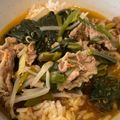 ＊＊rei＊＊'s cooksnap of when they made 豆板醤で。牛肉のユッケジャンクッパ風！.