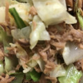 ma___111's cooksnap of when they made まぐろフレークのキャベツ炒め.