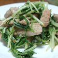 モーリーママ's cooksnap of when they made みず菜と豚ロースのペペロンソテー☆.
