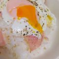 mnmizm's cooksnap of when they made ずぼら飯♡絶品☆ベーコンエッグごはん.