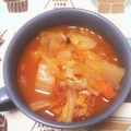 はっぴーゆりもん＊'s cooksnap of when they made 白菜deミネストローネ.