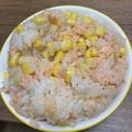 とうや☆'s cooksnap of when they made 簡単☆炊飯器で鮭とコーンバターご飯.