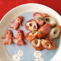 Newチヨコっと♪'s cooksnap of when they made キャラ弁ウインナー　ペンギンちゃん♪.