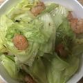 かおり♡♡♡'s cooksnap of when they made エビと春キャベツのアヒージョ風.