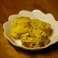ガメコ's cooksnap of when they made 塩麹とゴマの卵焼き☆.