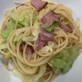 モヴィレッド's cooksnap of when they made 絶品！？ハムとキャベツのパスタ.