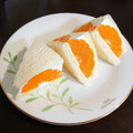 sayacarta's cooksnap of when they made 丸ごとみかんとヨーグルトのフルーツサンド.