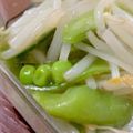 MULA's cooksnap of when they made もやしとスナップエンドウの中華あん.