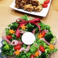 料理嫌いの母ちゃん's cooksnap of when they made ☆クリスマスに☆リースサラダ.