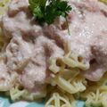 クックるん☆戦隊's cooksnap of when they made 豆乳明太パスタ.