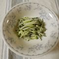 violets's cooksnap of when they made キュウリのおかかマヨ和え.