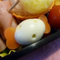 yu-ka-mama's cooksnap of when they made キャラ弁☆うずらDEキャンディー.