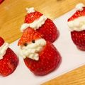 スリーピーベアー's cooksnap of when they made クリスマスケーキに☆いちごサンタ.
