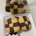 ４兄弟ママちゃん's cooksnap of when they made 簡単☆チェックのアイスボックスクッキー.