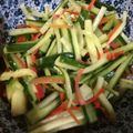Manami213's cooksnap of when they made キュウリにんじんのさっぱり酢和え.