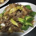 まりーあん's cooksnap of when they made 牛こまのピリ辛炒め.
