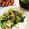 クックE662AA☆'s cooksnap of when they made 青梗菜の中華風炒め.