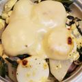 いさみょば's cooksnap of when they made ほうれん草・茹で卵・ハム♪マヨチーズ焼き.