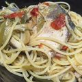 わかぞ～'s cooksnap of when they made やみつき！ブリと小葱のオイルパスタ.