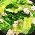 toshi♫'s cooksnap of when they made 簡単！レタスと豚のしょうが鍋.
