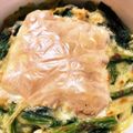 塩おにぎり。's cooksnap of when they made 簡単失敗なし♪ほうれんそうのグラタン♪.