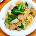 反省堂書店（のぐち）'s cooksnap of when they made 豚のしょうが焼きリメイク☆簡単パスタ♪.