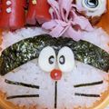 Natsu♡Ayu's cooksnap of when they made キャラ弁ー簡単！お弁当箱型のドラえもん.