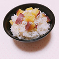 まあまま☆0403's cooksnap of when they made さつまいもとじゃこの炊き込みごはん.