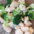 こざざざざ's cooksnap of when they made ささみとブロッコリー＊簡単クリーム炒め.