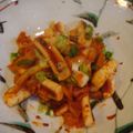 るちあママ's cooksnap of when they made あつあつご飯に！イカ一夜干しキムチ.