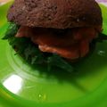 hatz8888's cooksnap of when they made スモークサーモンと大葉のサンドイッチ.