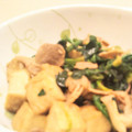 イエローバード's cooksnap of when they made 厚揚げとほうれん草のチャチャッと炒め.