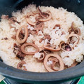 そやじ's cooksnap of when they made キャンプでイカ飯炊飯　缶詰と生姜を活用.