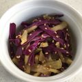 bistroZ4's cooksnap of when they made 紫キャベツとたくあんのオイル和え.