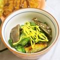 mmameco's cooksnap of when they made コストコさんまの蒲焼きで酢の物.