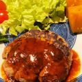 愛猫ベリー's cooksnap of when they made 簡単食パン♪ハンバーグ.