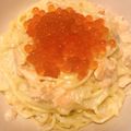 ぱるる_866's cooksnap of when they made 【絶品】鮭とイクラのクリームパスタ♪.