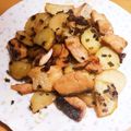 はにわん、's cooksnap of when they made 鮭とじゃがいものにんにくバタポン炒め.