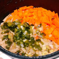 桜月❀咲良mommy's cooksnap of when they made 残った煮汁で！簡単炊き込みごはん.