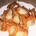 ＭＩＬＵ's cooksnap of when they made 鶏ひき肉の揚げワンタン.