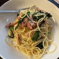 きゃさりん☆彡's cooksnap of when they made ほうれん草とベーコンのペペロンチーノ♡.