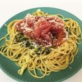 BanVan5はん☆'s cooksnap of when they made オリーブオイル香る冷製ジェノベーゼ蕎麦.